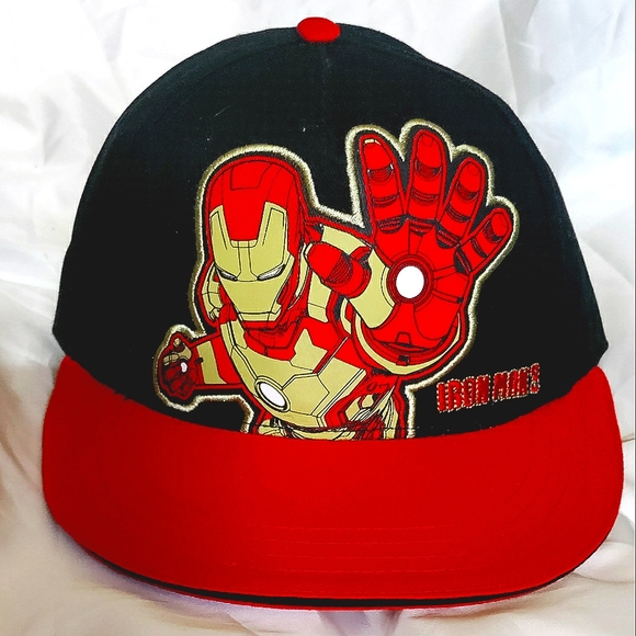 New IRONMAN 3 Baseball Cap! Marvel, Avengers. 2-Toned Rd/Blk. Snapback. Unisex - Picture 2 of 8